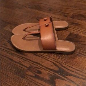 Merona faux leather slide sandals